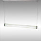 Meyda Lighting Quadrato 48" LED Weatherable Silver Livello Pendant Light With White Statuario Idalight Shade