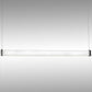 Meyda Lighting Quadrato 48" LED Weatherable Silver Livello Pendant Light With White Statuario Idalight Shade
