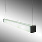 Meyda Lighting Quadrato 48" LED Weatherable Silver Livello Pendant Light With White Statuario Idalight Shade