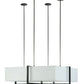 Meyda Lighting Quadrato 48" Natural Steel Brew Pendant Light With White Frosted Statuario Idalight Shade