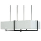 Meyda Lighting Quadrato 48" Natural Steel Brew Pendant Light With White Frosted Statuario Idalight Shade