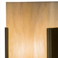 Meyda Lighting Quadrato 5" 2-Light Gold Metallic Vicio Wall Sconce With Creme Carrare Idalight Shade Glass