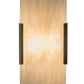 Meyda Lighting Quadrato 5" 2-Light Gold Metallic Vicio Wall Sconce With Creme Carrare Idalight Shade Glass