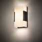 Meyda Lighting Quadrato 5" 2-Light Golden Bronze Vicio Wall Sconce With Creme Carrara Idalight Shade