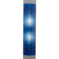 Meyda Lighting Quadrato 5" 2-Light Nickel Mist Wall Sconce With Mist Blue Shade Glass
