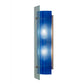 Meyda Lighting Quadrato 5" 2-Light Nickel Mist Wall Sconce With Mist Blue Shade Glass