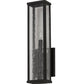 Meyda Lighting Quadrato 5" Cinnamon Coffee Metallic Darien Wall Sconce With Clear Seeded Shade Glass