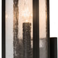 Meyda Lighting Quadrato 5" Cinnamon Coffee Metallic Darien Wall Sconce With Clear Seeded Shade Glass