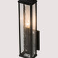 Meyda Lighting Quadrato 5" Cinnamon Coffee Metallic Darien Wall Sconce With Clear Seeded Shade Glass