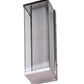 Meyda Lighting Quadrato 5" LED Polished Nickel Wall Sconce With Clear & Frosted Clear Shade Glass