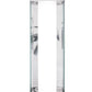 Meyda Lighting Quadrato 5" LED Polished Nickel Wall Sconce With Clear & Frosted Clear Shade Glass