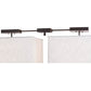 Meyda Lighting Quadrato 55" 8-Light Timeless Bronze Pendant Light With Brussels Linen Textrene And Statuario Idalight Shade