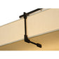 Meyda Lighting Quadrato 55"Sq 8-Light Oil Rubbed Bronze Massage Semi-flush Mount Ceiling Light With Homespun Beige Textrene Shade