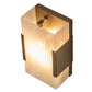 Meyda Lighting Quadrato 6" 2-Light Gold Metallic Vicio Wall Sconce With Beige Sahara Taupe Idalight Shade