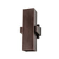 Meyda Lighting Quadrato 6" 2-Light Mahogany Bronze Torre Wall Sconce