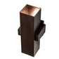 Meyda Lighting Quadrato 6" 2-Light Mahogany Bronze Torre Wall Sconce