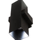 Meyda Lighting Quadrato 6" 2-Light Textured Black Torre Wall Sconce