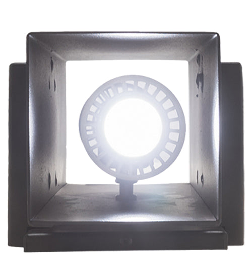 Meyda Lighting Quadrato 6" 2-Light Textured Black Torre Wall Sconce
