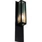 Meyda Lighting Quadrato 6" Bronze Diamond Wall Sconce With Frosted Wire Shade Glass