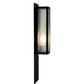 Meyda Lighting Quadrato 6" Bronze Diamond Wall Sconce With Frosted Wire Shade Glass