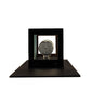 Meyda Lighting Quadrato 6" Bronze Diamond Wall Sconce With Frosted Wire Shade Glass
