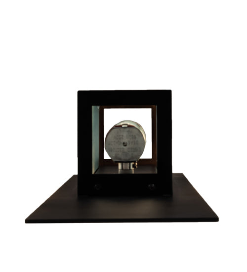 Meyda Lighting Quadrato 6" Bronze Diamond Wall Sconce With Frosted Wire Shade Glass