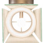 Meyda Lighting Quadrato 6" Brushed Nickel Wall Sconce With White Cylinder & Frosted Rainy Shade Glass