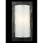 Meyda Lighting Quadrato 6" Nickel Wall Sconce With Clear Mist Shade Glass
