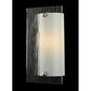 Meyda Lighting Quadrato 6" Nickel Wall Sconce With Clear Mist Shade Glass