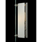 Meyda Lighting Quadrato 6" Nickel Wall Sconce With Clear Mist Shade Glass