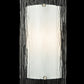 Meyda Lighting Quadrato 6" Nickel Wall Sconce With Clear Mist Shade Glass