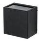 Meyda Lighting Quadrato 6" Textured Black Palazzo Wall Sconce With Clear Shade Glass
