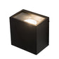Meyda Lighting Quadrato 6" Textured Black Palazzo Wall Sconce With Clear Shade Glass