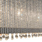 Meyda Lighting Quadrato 61" 6-Light Chrome Graz Island Pendant Light With Clear Crystal Shade