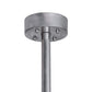 Meyda Lighting Quadrato 68" 12-Light Extreme Chrome Escalade Pendant Light With Pearl Textrene And Statuario Idalight Shade