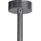 Meyda Lighting Quadrato 72" 12-Light Extreme Chrome Escalade Fabric Island Pendant Light With Pearl Textrene & Statuario Idalight Shade
