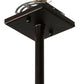 Meyda Lighting Quadrato 7"Sq Dark Bronze Rich Umador Pendant Light With Creme Carrara Idalight Shade