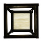 Meyda Lighting Quadrato 7"Sq Dark Bronze Rich Umador Pendant Light With Creme Carrara Idalight Shade