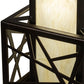 Meyda Lighting Quadrato 7"Sq Dark Bronze Rich Umador Pendant Light With Creme Carrara Idalight Shade