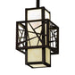 Meyda Lighting Quadrato 7"Sq Dark Bronze Rich Umador Pendant Light With Creme Carrara Idalight Shade