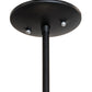 Meyda Lighting Quadrato 8" Solar Black Mini Pendant Light With White Baroque & Statuario Idalight Shade