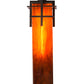 Meyda Lighting Quadrato 9" Timeless Bronze Firebird Pendant Light With Red Maduro Idalight Shade Glass