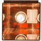 Meyda Lighting Quadrato 9" Timeless Bronze Firebird Pendant Light With Red Maduro Idalight Shade Glass