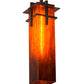 Meyda Lighting Quadrato 9" Timeless Bronze Firebird Pendant Light With Red Maduro Idalight Shade Glass