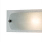 Meyda Lighting Quadrum 21" 2-Light Nickel Vanity Light With Clear Bubbles Shade Glass