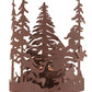 Meyda Lighting Quail Hunter With Dog 11" Rust Wall Sconce