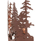 Meyda Lighting Quail Hunter With Dog 11" Rust Wall Sconce