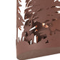 Meyda Lighting Quail Hunter With Dog 11" Rust Wall Sconce