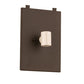 Meyda Lighting Quail Hunter With Dog 16" 2-Light Oil Rubbed Bronze Wall Sconce With Silver Mica Shade Glass