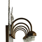 Meyda Lighting Quail Hunter With Dog 36" 5-Light Antique Copper Vanity Light Hardware